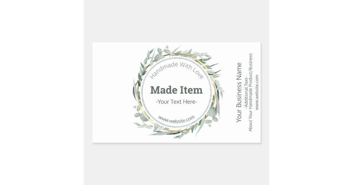 Customizable Handmade Product DIY Craft Business ...