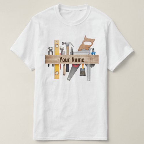 Customizable handyman carpenter tools T_Shirt