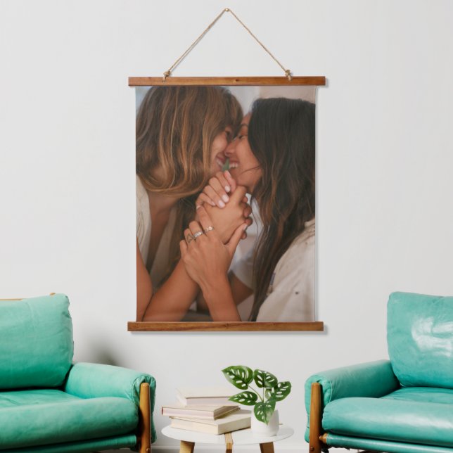 Customizable Hanging Photo Canvas Tapestry (Living Room)