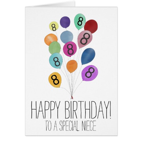 Customizable Happy Birthday bunch of balloons
