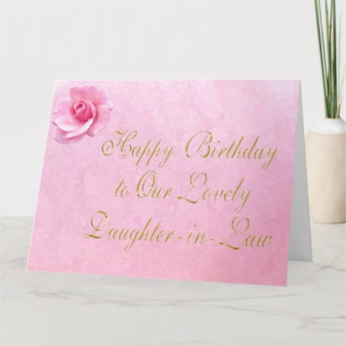 Customizable Happy Birthday Daughter_in_Law Cards