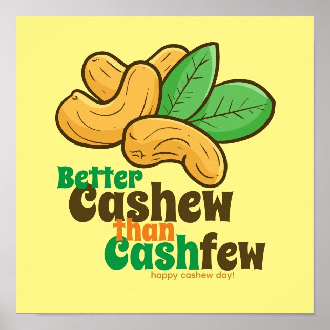 Customizable Happy Cashew Day Poster (Front)