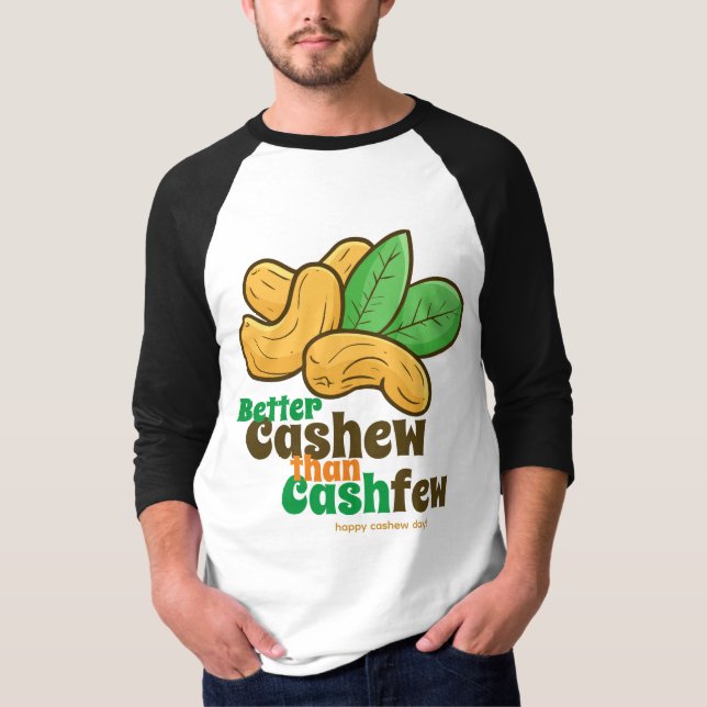 Customizable Happy Cashew Day T-Shirt (Front)
