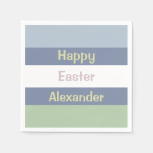 Customizable Happy Easter Napkins