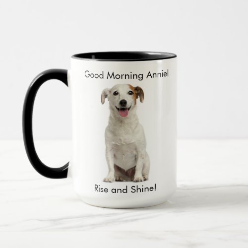 Customizable Happy Jack Russell Dog Mug