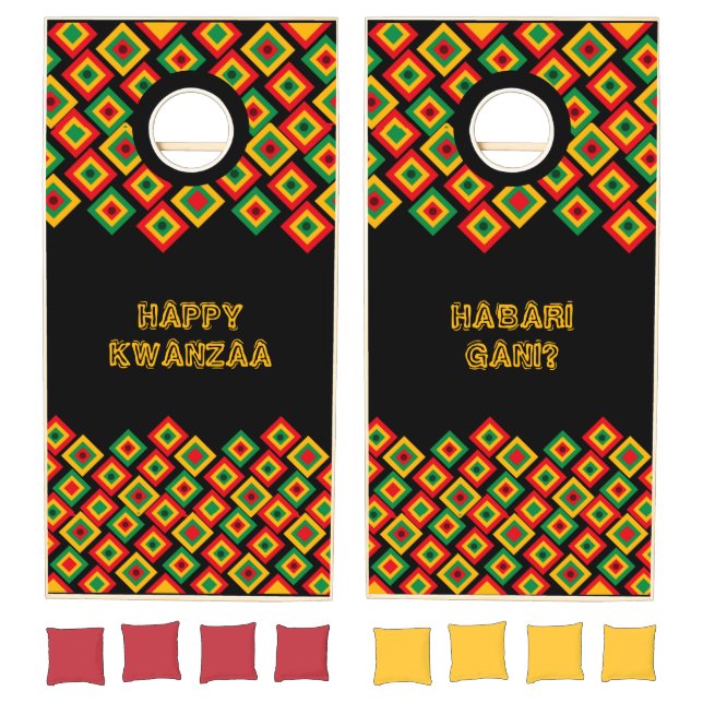 Customizable HAPPY KWANZAA Cornhole Set (Set)