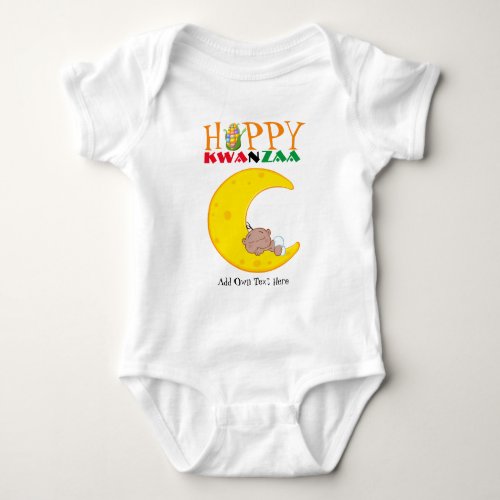 Customizable Happy KWANZAA New Baby Born Baby Bodysuit