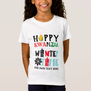 Customizable Happy KWANZAA Winter Time Candles T-Shirt