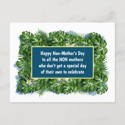 Customizable Happy Non_Mothers Day funny Postcard