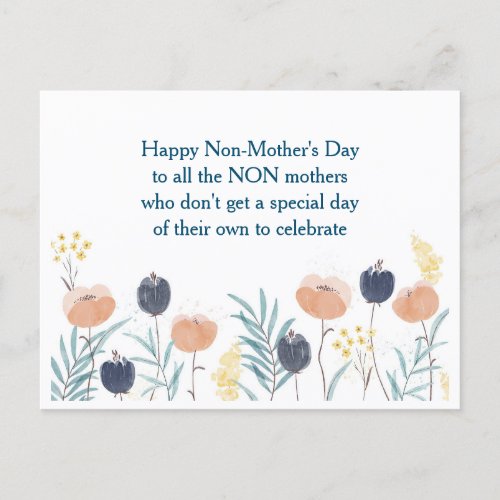 Customizable Happy Non_Mothers Day joke Postcard