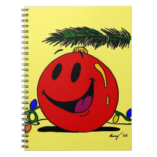 Customizable Happy Ornament Notebook