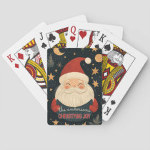 Customizable Happy Santa Poker Cards