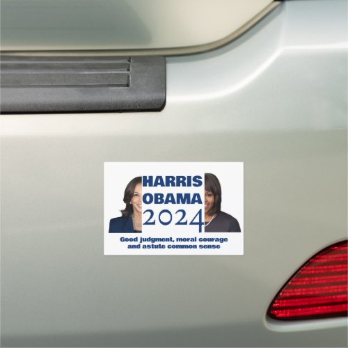 Customizable HARRIS OBAMA 2024 Car Magnet