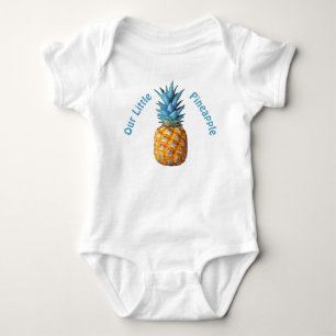 Customizable Hawaiian Pineapple Baby Clothes Bodysuit