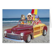 Customizable Hawaiian Surfer Dogs/Labs (Front Horizontal)