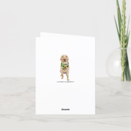 Customizable Hawaiian Yellow Lab Father's Day Card | Zazzle
