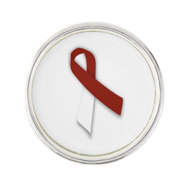 Customizable Head & Neck Cancer Lapel Pin (Front)