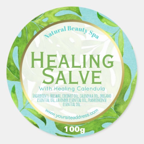 Customizable Healing Salve Label