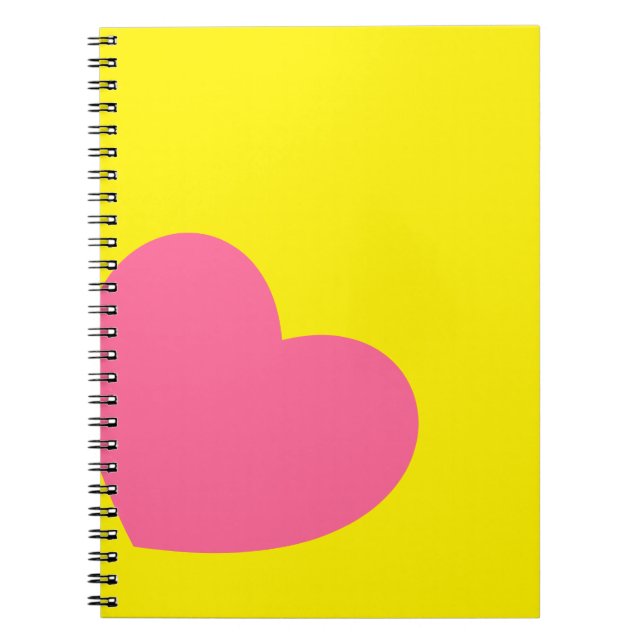 Customizable Heart Notebook For Teens. (Front)