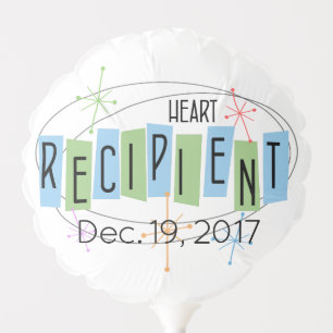 Customizable Heart Recipient with Custom Photo Balloon