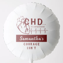 Customizable Heart Sketch CHD Helium Balloon