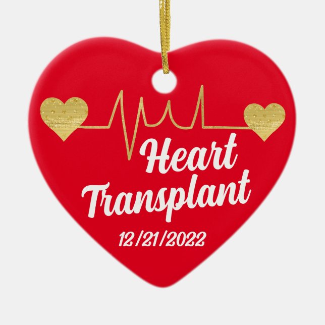 Customizable Heart Transplant Ornament  (Front)