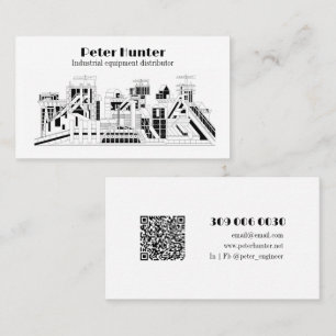 Customizable Heavy Industry Business Card