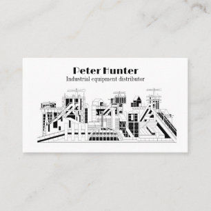 Customizable Heavy Industry Business Card