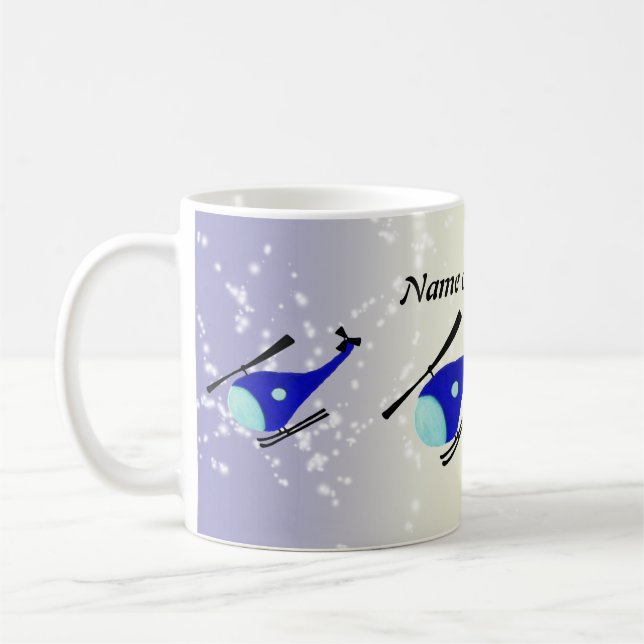 Customizable helicopter coffee mug (Left)