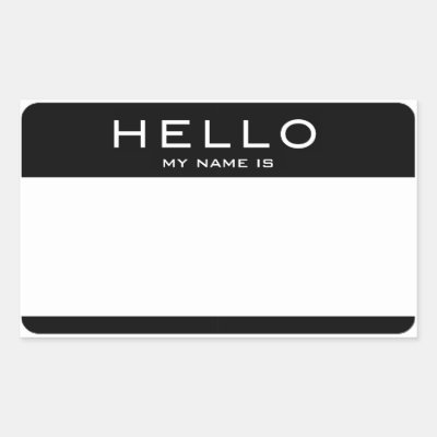 Hello My Name Is Clic Round Sticker Zazzle