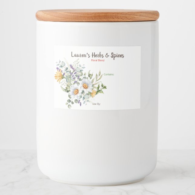 Customizable Herbs & Spices Labels (Front)