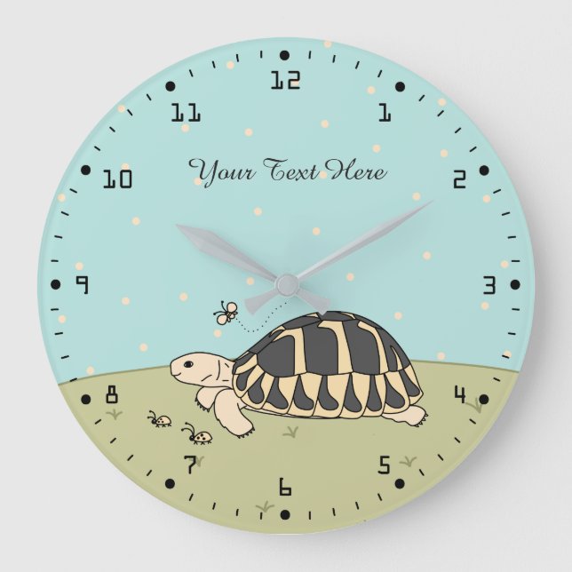 Customizable Hermann’s Tortoise Clock (Front)