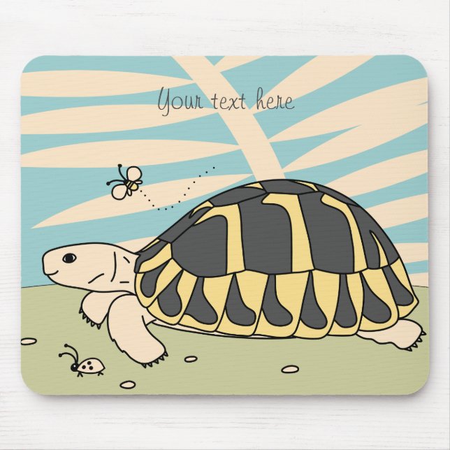 Customizable Hermann’s Tortoise Mouse Pad (Front)