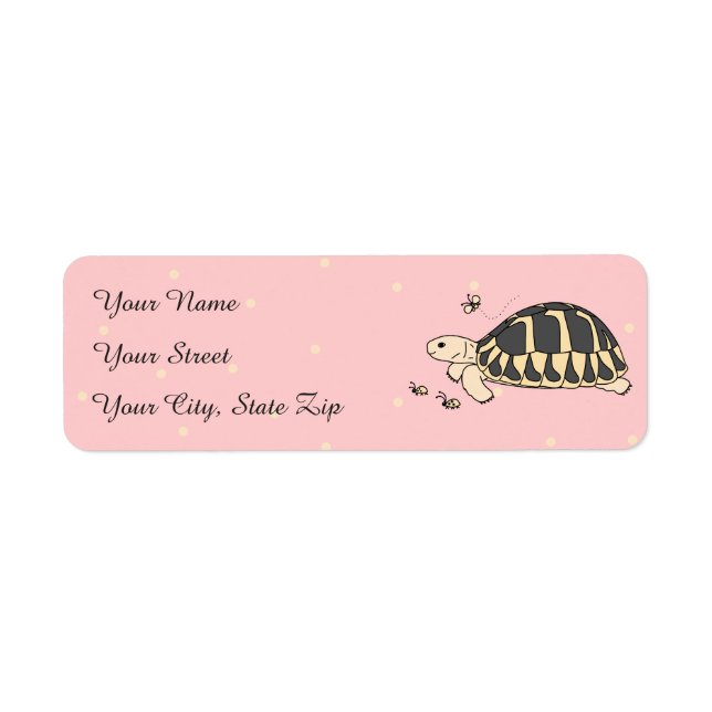 Customizable Hermann's Tortoise Labels (Front)