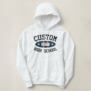 Customizable High School Graduating Year Embroidered Hoodie