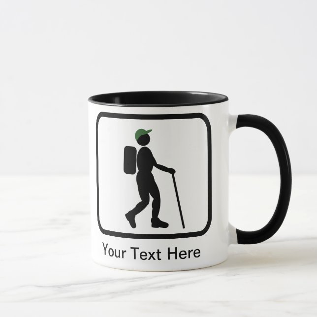 Customizable Hiker Logo Mug (Right)