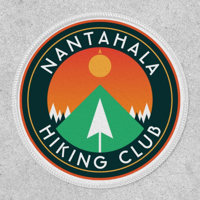 customizable hiking club mountain patch (Front)