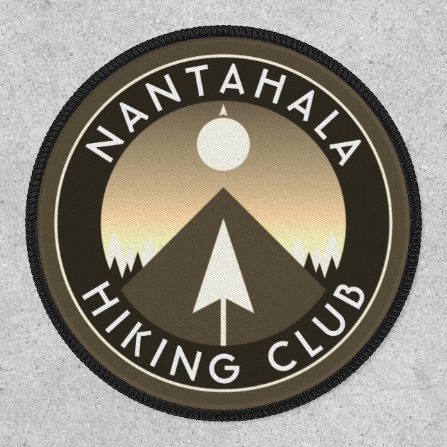 customizable hiking club mountain patch (Front)