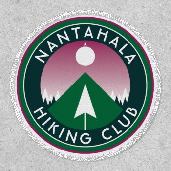 Customizable Hiking Club Mountain Patch by identica at Zazzle