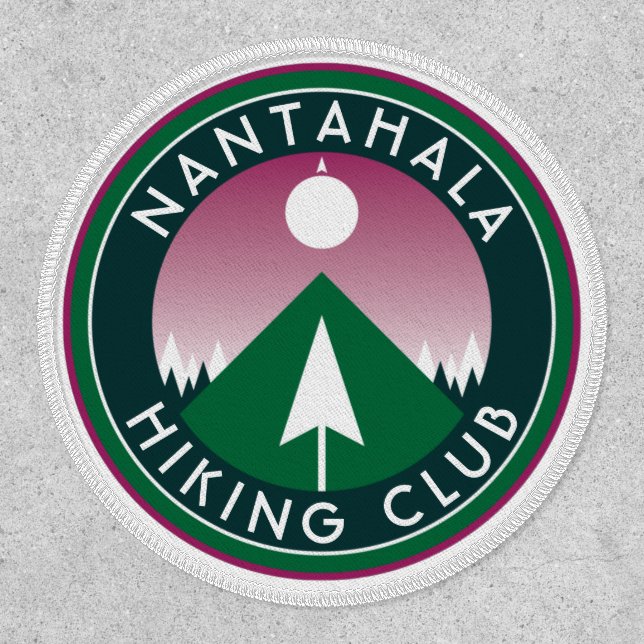customizable hiking club mountain patch (Front)