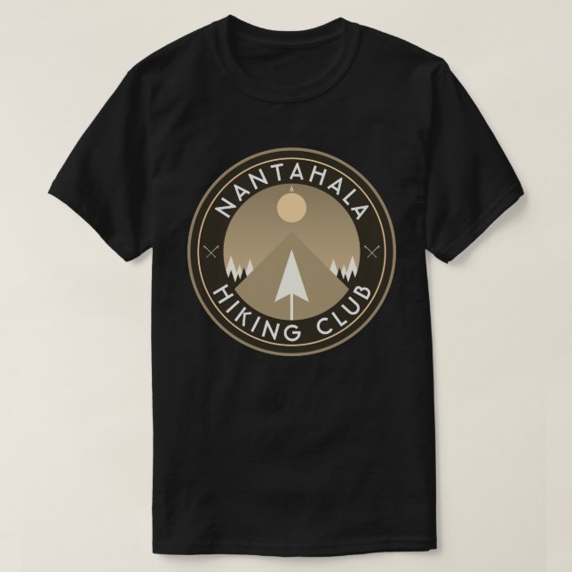 customizable hiking club mountain patch T-Shirt (Design Front)