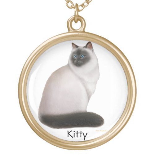 Customizable Himalayan Cat Necklace