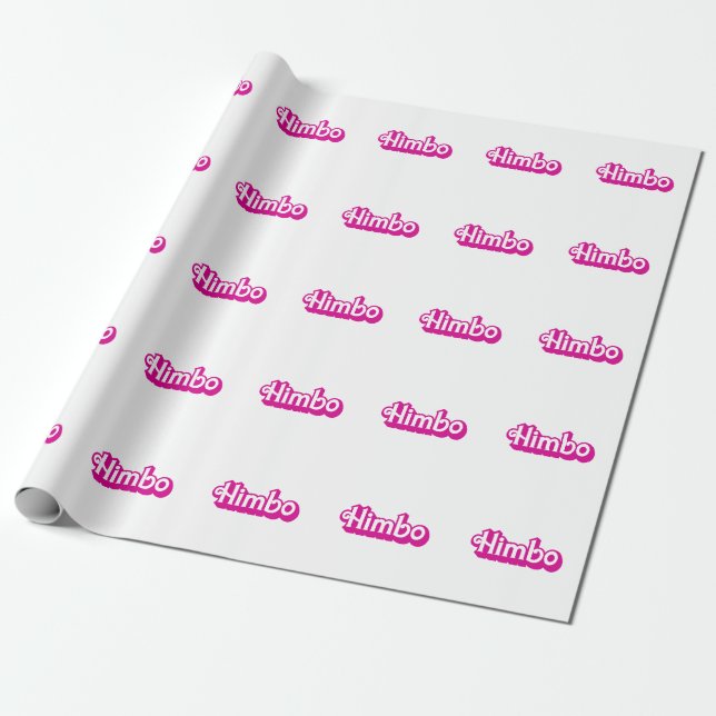 Customizable Himbo Wrapping Paper (Unrolled)