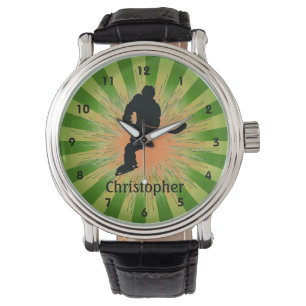 Customizable Hockey Design Watch