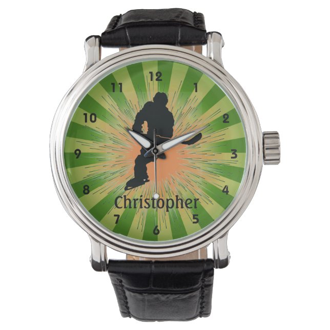 Customizable Hockey Design Watch (Front)