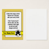Customizable Hockey Goalie Card (Front & Back)