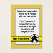 Customizable Hockey Goalie Card (Front)