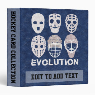 Customizable Hockey Goalie Masks Ring Binder Album