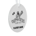 Customizable Hockey Goaltender Ornament
