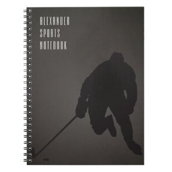 Customizable Hockey ı Notebook by Naokko at Zazzle